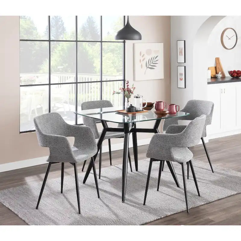 Chaise de salle à manger moderne du milieu du siècle, lot de 2