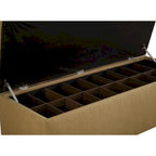 Banc de rangement pour chaussures capitonné avec siège rembourré