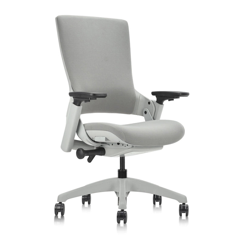 Chaise de bureau ergonomique réglable en hauteur – Tissu gris