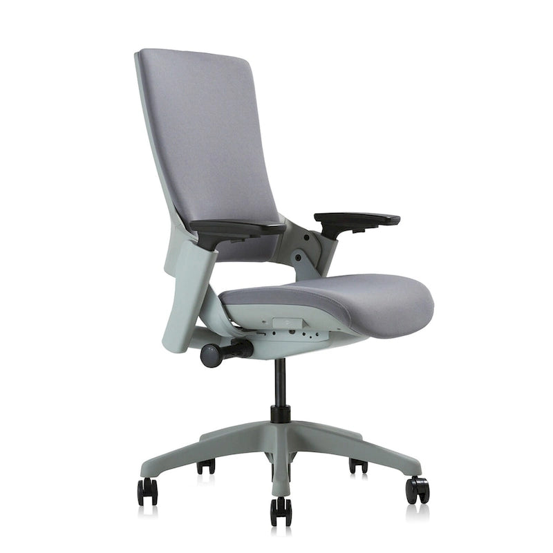 Chaise de bureau ergonomique réglable en hauteur – Tissu gris