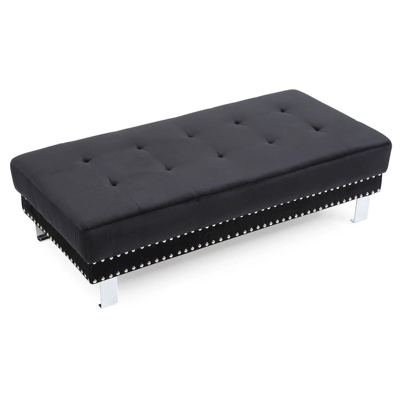 Pouf surdimensionné en velours