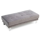 Pouf surdimensionné en velours