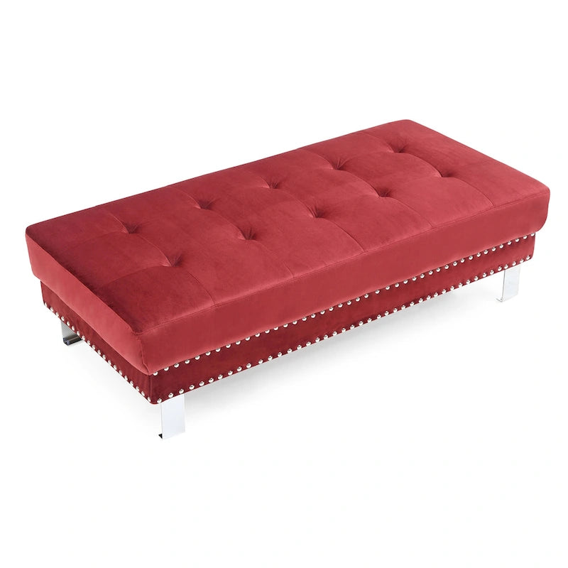 Pouf surdimensionné en velours