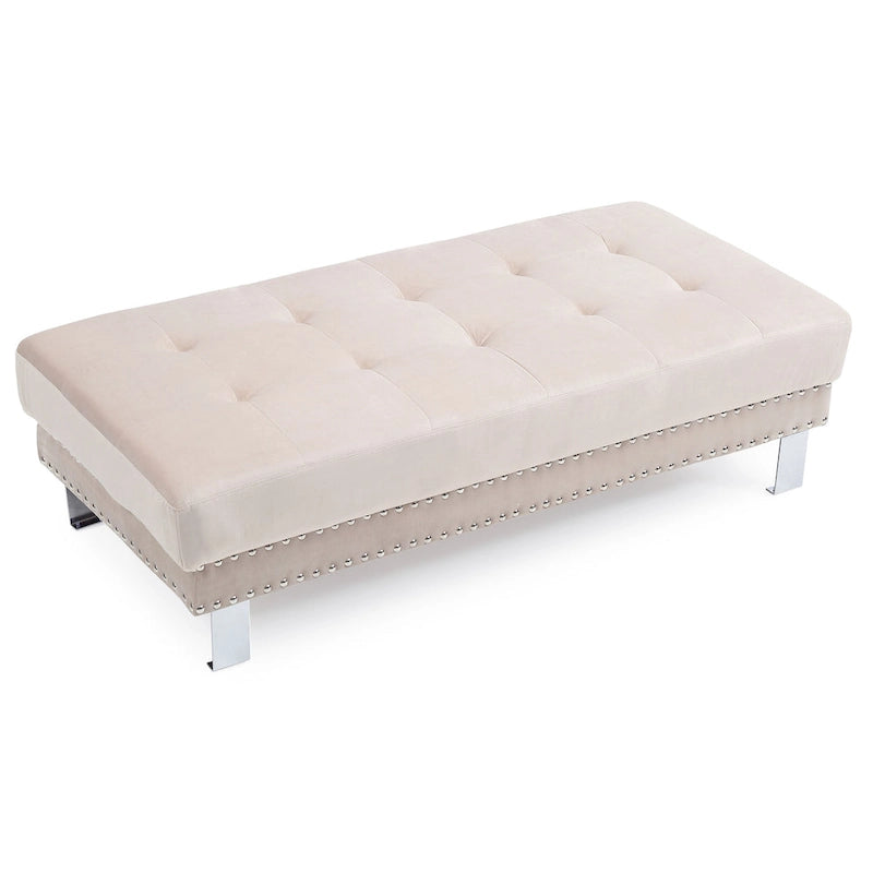 Pouf surdimensionné en velours