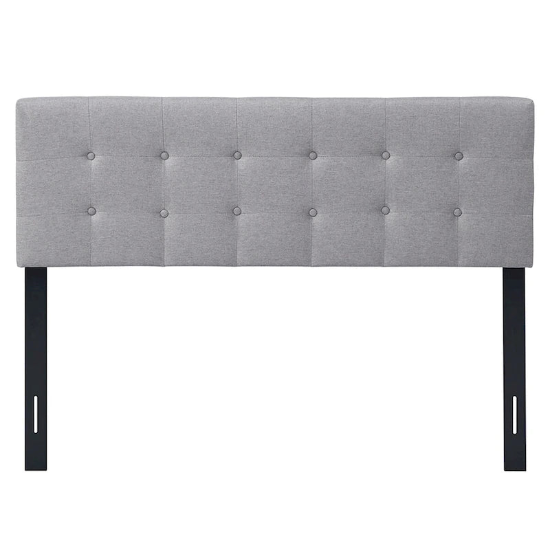 Tête de lit capitonnée en tissu de lin, grand lit/très grand lit
