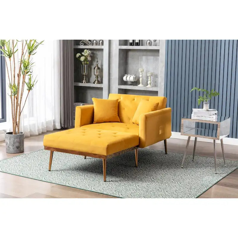 Fauteuil crapaud avec rembourrage en mousse et revêtement en velours