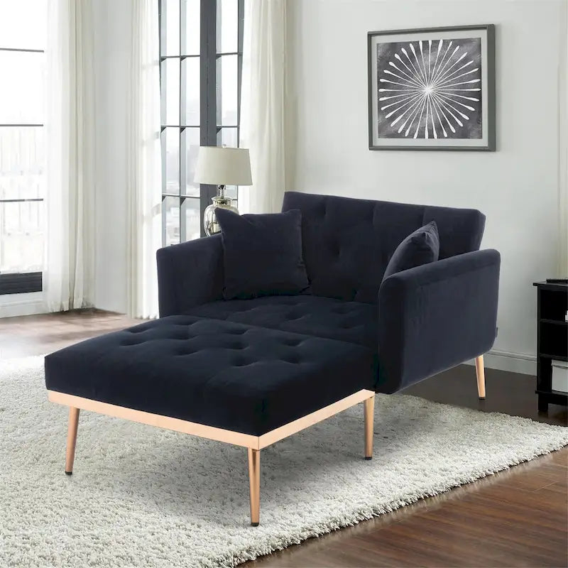 Fauteuil crapaud avec rembourrage en mousse et revêtement en velours