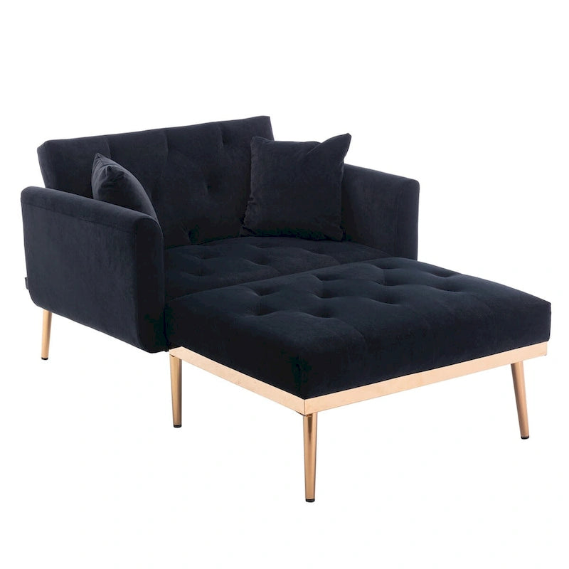 Fauteuil crapaud avec rembourrage en mousse et revêtement en velours