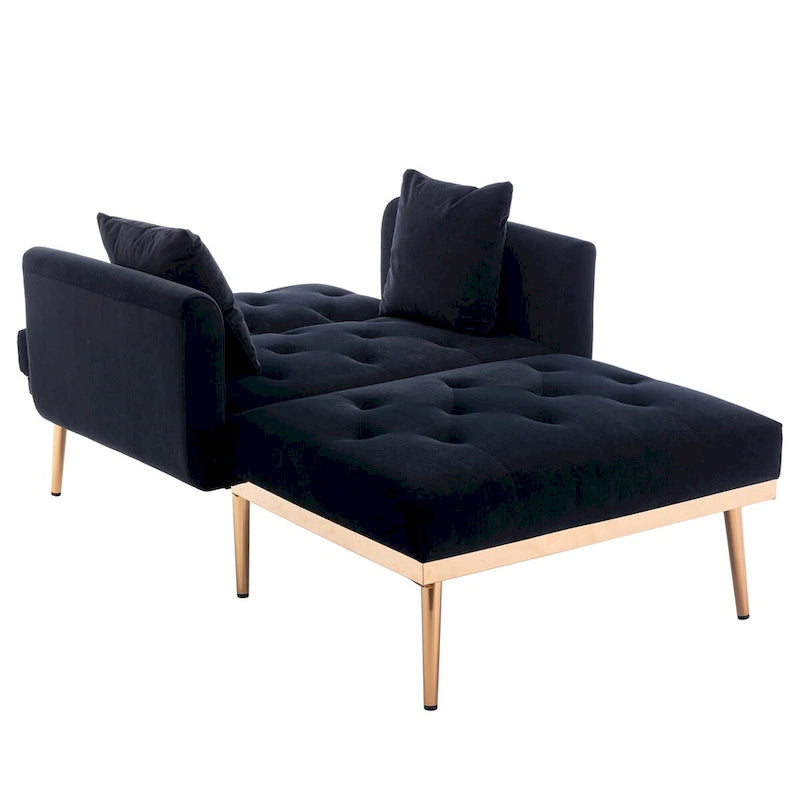 Fauteuil crapaud avec rembourrage en mousse et revêtement en velours