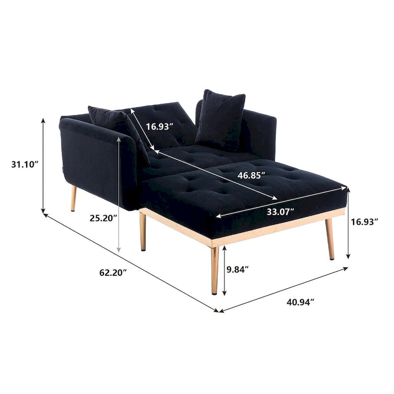 Fauteuil crapaud avec rembourrage en mousse et revêtement en velours