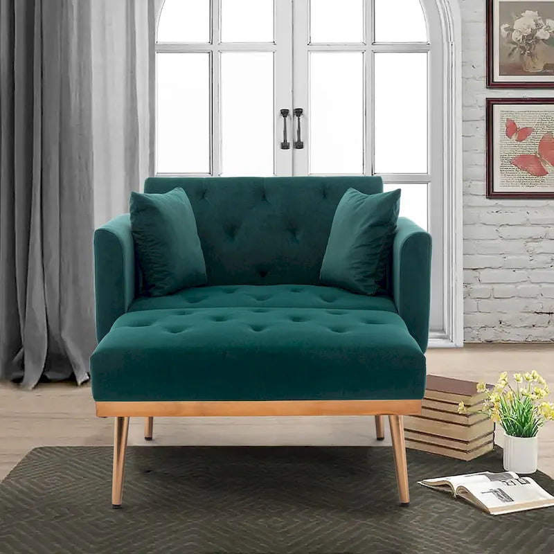 Fauteuil crapaud avec rembourrage en mousse et revêtement en velours