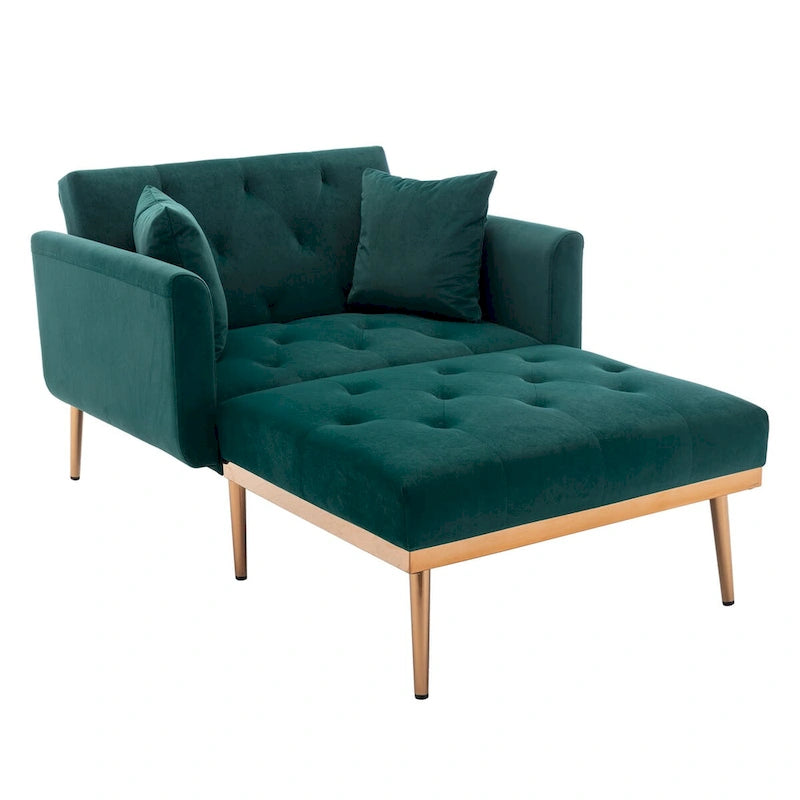 Fauteuil crapaud avec rembourrage en mousse et revêtement en velours