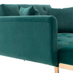 Fauteuil crapaud avec rembourrage en mousse et revêtement en velours