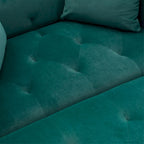 Fauteuil crapaud avec rembourrage en mousse et revêtement en velours