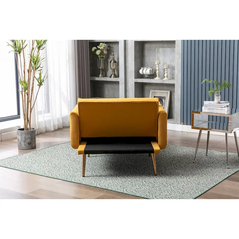 Fauteuil crapaud avec rembourrage en mousse et revêtement en velours