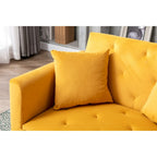 Fauteuil crapaud avec rembourrage en mousse et revêtement en velours