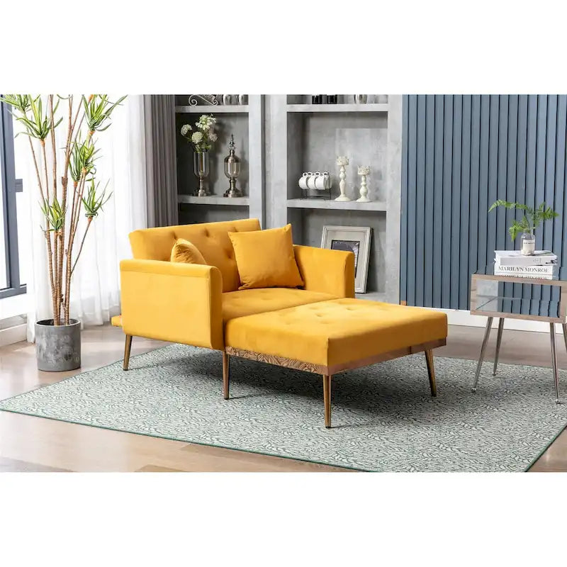 Fauteuil crapaud avec rembourrage en mousse et revêtement en velours