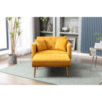 Fauteuil crapaud avec rembourrage en mousse et revêtement en velours