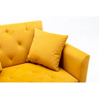 Fauteuil crapaud avec rembourrage en mousse et revêtement en velours