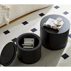 Nested Table Set 2 Pieces, Mdf Coffee Table Set Living Room