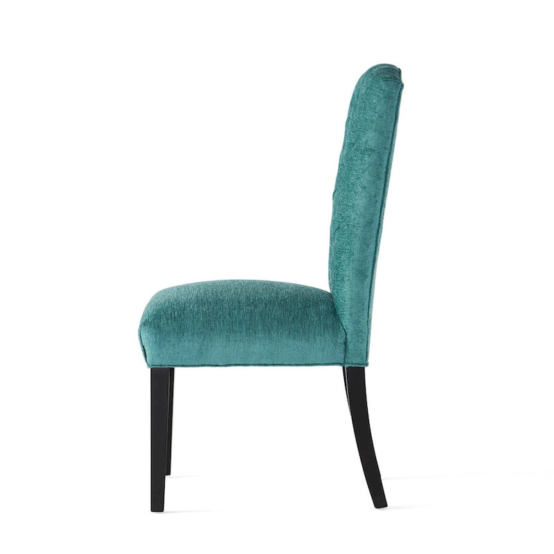 Lot de 2 chaises de salle à manger rembourrées avec pieds en bois